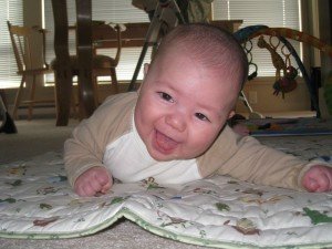 Ryan loves tummy time (finally!)