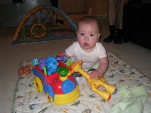 Ryan can (almost) sit up.