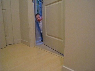Who’s that hiding behind the door?