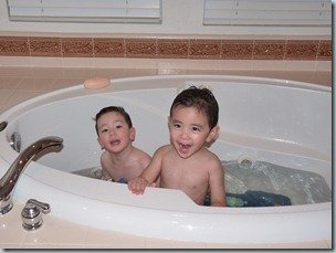 Bath time in a Jacuzzi?