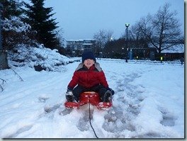 Snow in Vancouver? Yipee!