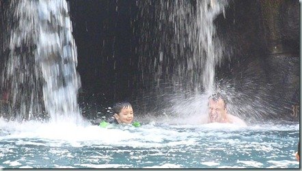 Waterfall and Swimming