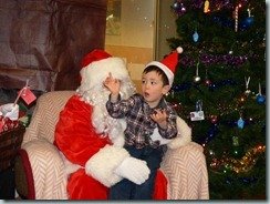 The visit with Santa