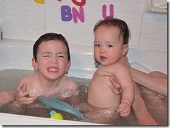 Hanging with my brother