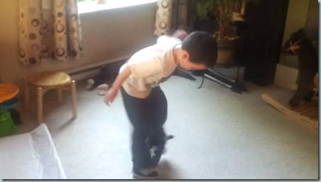 Ryan on a skateboard