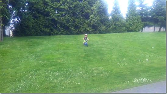 Ryan shows off his mad biking skills