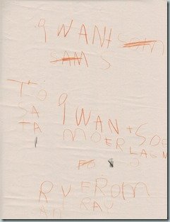 Ryan’s note to Santa
