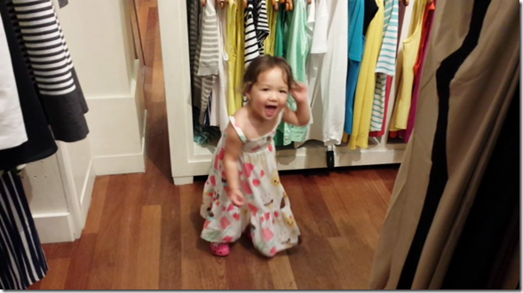 Madeline loves shopping!