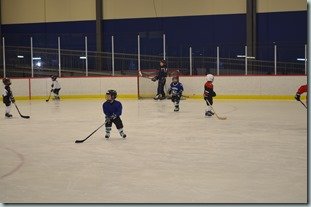 Ryan’s first time in hockey gear